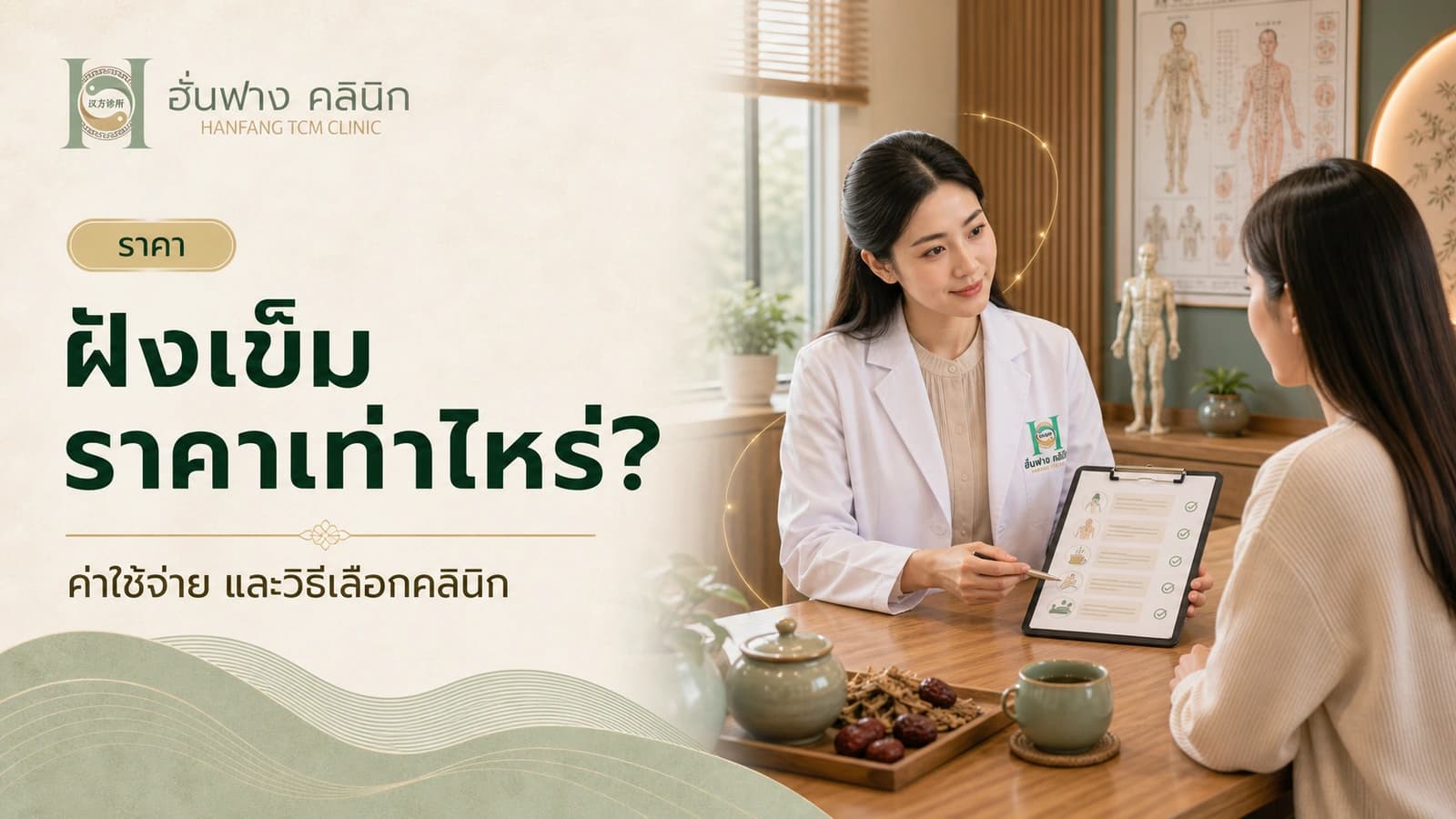 ฝังเข็มราคาเท่าไหร่? เช็กราคาก่อนจองที่สามย่าน