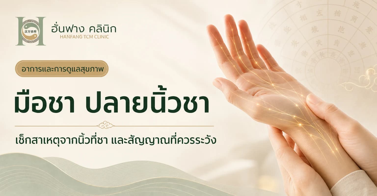 มือชา ปลายนิ้วชา เกิดจากอะไร? เช็กตำแหน่งชาและสัญญาณอันตราย